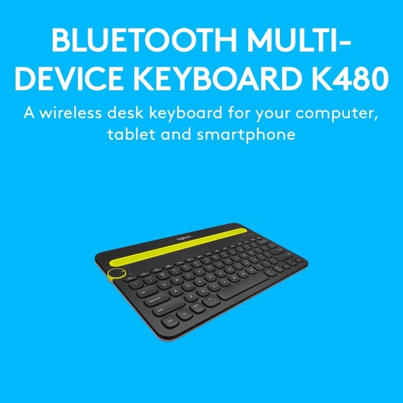 Logitech bluetooth Multi devise keyboard K480 BK - Picture 5 of 8